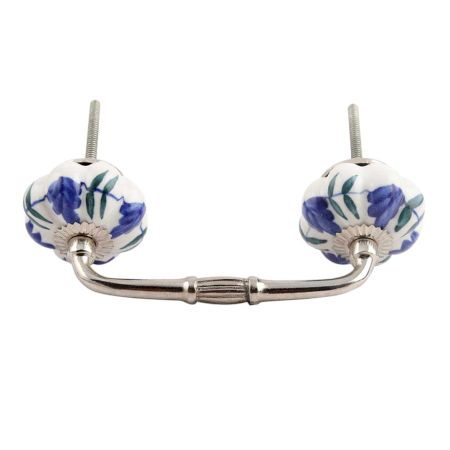 Royal Floral Ceramic Bridge Handle